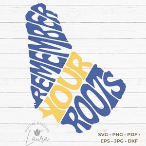 Denken Sie daran, Ihre Roots Barbados Map SVG-Schnittdatei