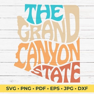 SVG-bestand voor knippen in Arizona, de staat Grand Canyon