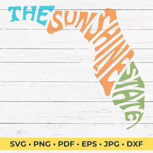 Florida The Sunshine State gesneden SVG-bestand