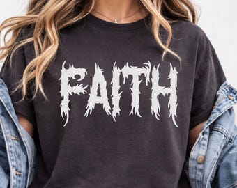 Faith SVG | Gothic Font Word Art | Religious PNG | Dark Christian Gift