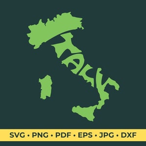 Italy Word Art SVG cut file