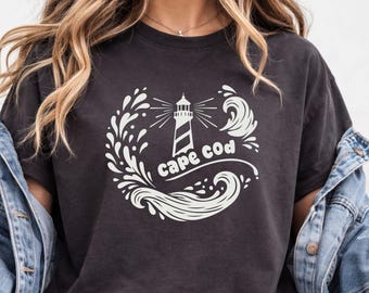 Cape Cod Lighthouse SVG | Ocean Wave PNG | Nautical Cut File