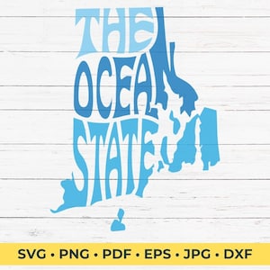 Rhode Island l'état de l'océan fichier SVG