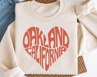 Oakland California Heart SVG Cut File