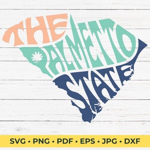 South Carolina The Palmetto State SVG Cut File