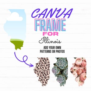 Modello digitale Canva Frame dell'Illinois