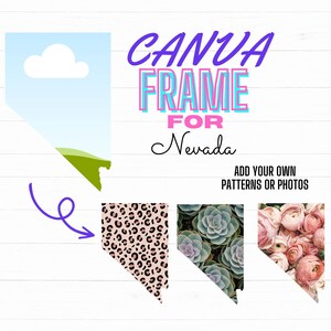 Modelo Digital de Moldura Nevada Canva
