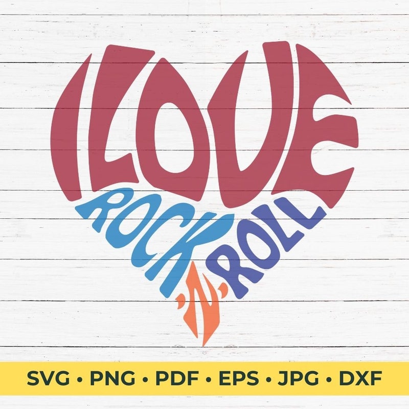 I Love Rock N Roll - Etsy