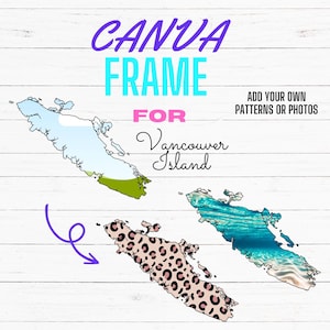 Leinwandrahmen für Vancouver Island Digitale Vorlage