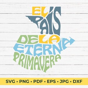 Fichier de coupe SVG El Pais de la Eterna Primavera Guatemala