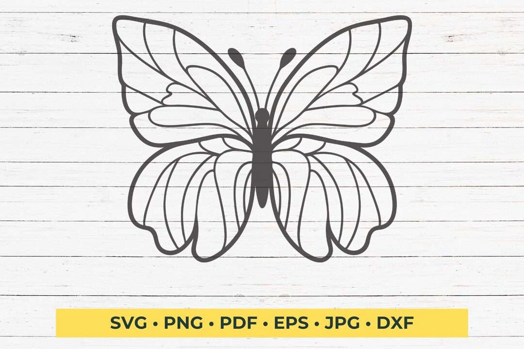 Svg File Simple Design Butterfly Simple Design SVG Cut File - Etsy
