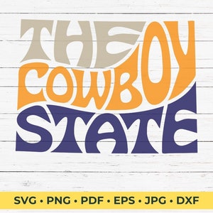 Fichier de coupe SVG Cowboy State Wyoming