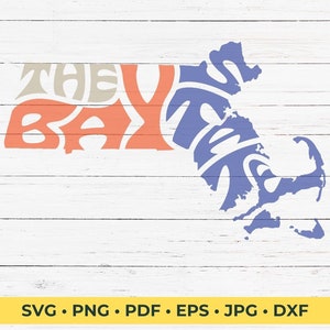 Massachusetts The Bay State SVG-Schnittdatei