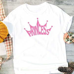 Principessa Word art a forma di corona SVG Cut File