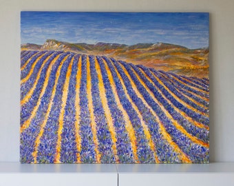 Acrylbild auf Leinwand -Lavende-