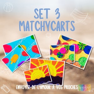 Duo  de Carte postale pour enfant et adulte MATCHY.
