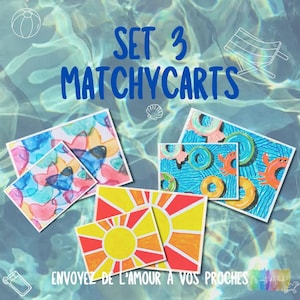 Duo  de Carte postale pour enfant et adulte MATCHY.