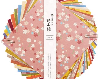 Japanese origami paper 15 x 15 cm - Hana mix / Mino Washi