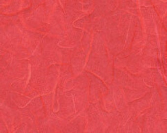 Unryushi - Rojo / Papel japonés Unryu Washi teñido / Papel ligero