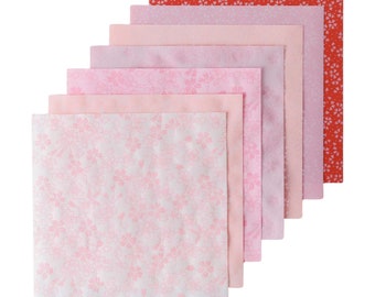 Japanese origami paper 15 x 15 cm - Sakura / Origami set with traditional Sakura pattern