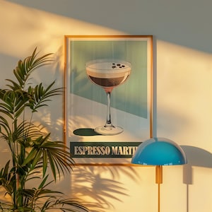 Espresso Martini Matte Vertical Poster - Stylish Home Decor, Gift for Cocktail Lovers, Bar Art, Kitchen Wall Decor, Vintage Art Print