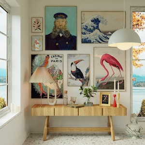 Maximalist Gallery Wall Art Set: Eclectic Boho Decor (Digital Download)