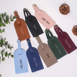 Custom Bridal Party Gifts, Personalized Leather Passport Holder & Personalized Luggage Tag, Bridesmaid Gifts, Honeymoon gift, Travel Set