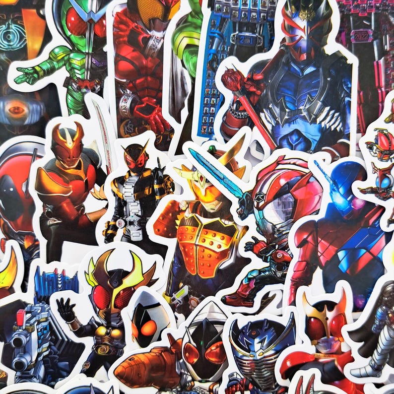 Kamen Rider Sticker Pack – Trendy Japanese Anime Superhero & Video Game ...