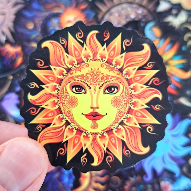Celestial Sun and Moon Sticker Pack – Decorative Galaxy Stars and ...