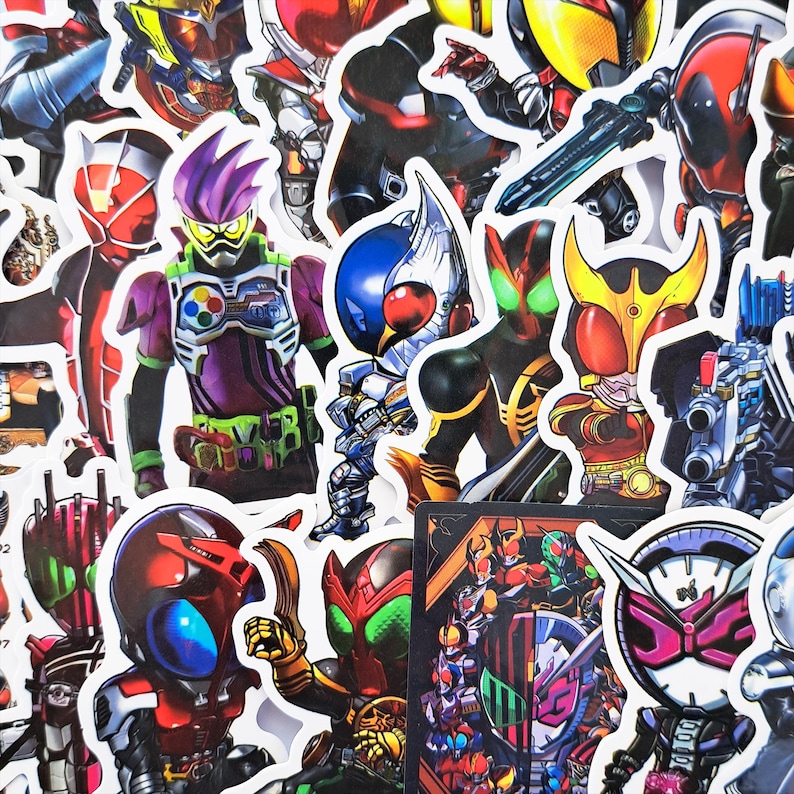 Kamen Rider Sticker Pack – Trendy Japanese Anime Superhero & Video Game ...