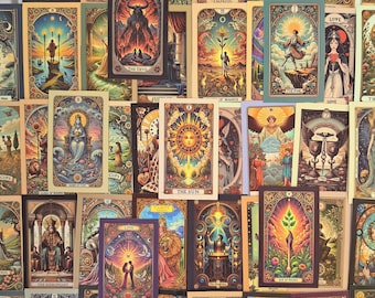 Pacchetto di adesivi per carte dei tarocchi, adesivi oracolo astrologico, arcani maggiori, diario mistico, zodiaco celeste, oroscopo