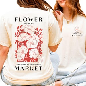 Polish Flower Market Shirt, Poland Shirt, Polish Shirt,  Poppy Shirt, Poland Top, Poland Gift, Polish Girlfriend Gift, Polska Shirt, Warsaw