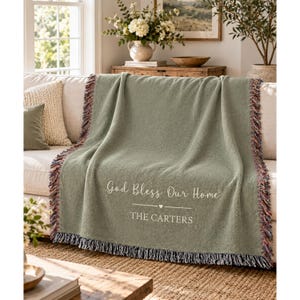 Bless This House Blanket - Etsy