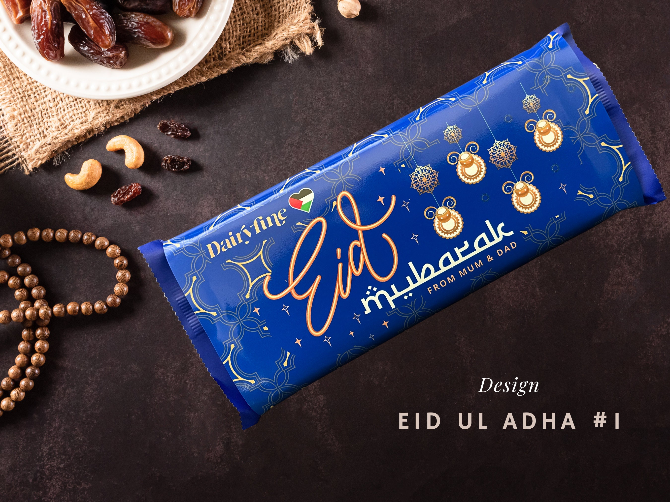 Personalised EID Chocolate Bar Eid Gift EID MUBARAK Dairy Milk Eid