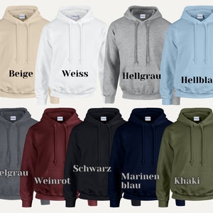 Vatertag Hoodie Personalisiert mit Kindernamen, Papa Geschenk, Vatertagsgeschenk, Papa Hoodie, Geschenk Vatertag ,Vatertag karte, Papa Shirt Bild 8