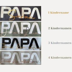 Vatertag Hoodie Personalisiert mit Kindernamen, Papa Geschenk, Vatertagsgeschenk, Papa Hoodie, Geschenk Vatertag ,Vatertag karte, Papa Shirt Bild 7