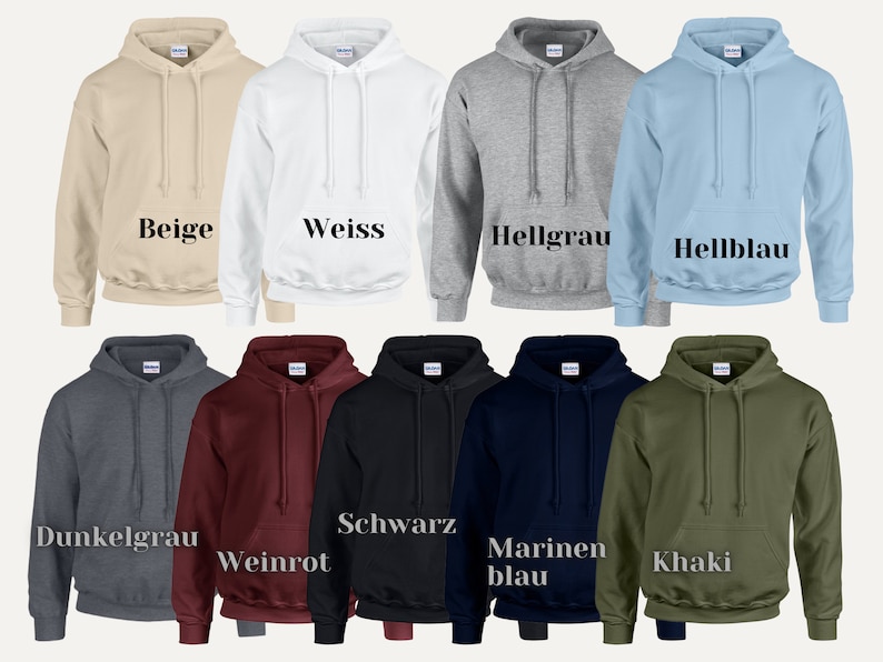 Hoodie Personalisiert mit Datum, Valentinstag, Paar Hoodie, Römische Zahlen, Jahrestag Geschenk, Partnerhoodie,Geburtstag,Kennenlerndatum Bild 6