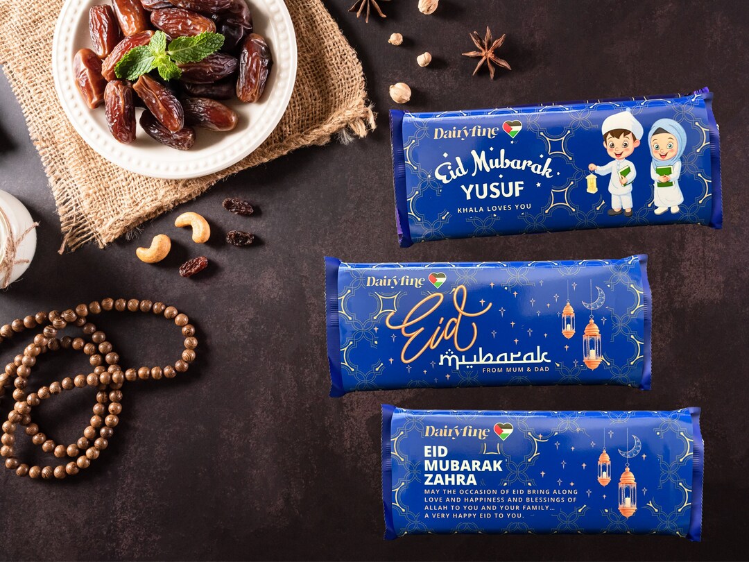 Personalised EID Chocolate Bar Eid Gift EID MUBARAK Dairy Milk Eid