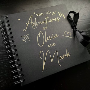 Álbum de recortes personalizado, regalo de aniversario, regalo de San Valentín, regalos para parejas, regalo de viaje, regalo de boda, álbum de fotos, regalo de novia, diario, regalos para ella