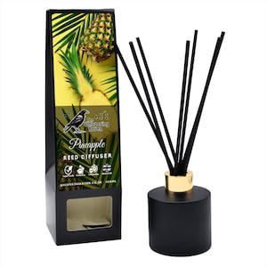 Pineapple Reed Diffuser: Tropical Home Fragrance, Handmade in UK