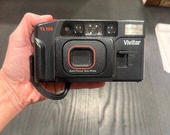 Vintage Vivitar TL125  Tele-Wide Auto Focus  35mm Point Shoot Camera Tested