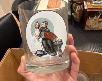 Vintage Norman Rockwell Saturday Evening Post Glasses - 14 glasses!