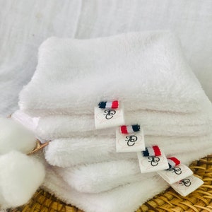 Lingettes lavables, lingettes bébé, enfant, très douces pour la peau de votre bébé, lot de 5, tissu oeko tex réutilisable et écologique image 4