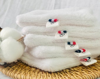 Lingettes lavables, lingettes bébé, enfant, très douces pour la peau de votre bébé, lot de 5, tissu oeko tex réutilisable et écologique