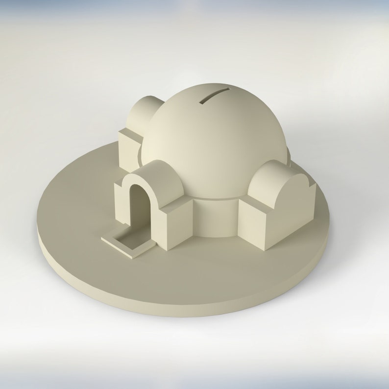 3D Print STL File Instant Download Salvadanaio Casa Luke Skywalker Star Wars Money Box Luke ...