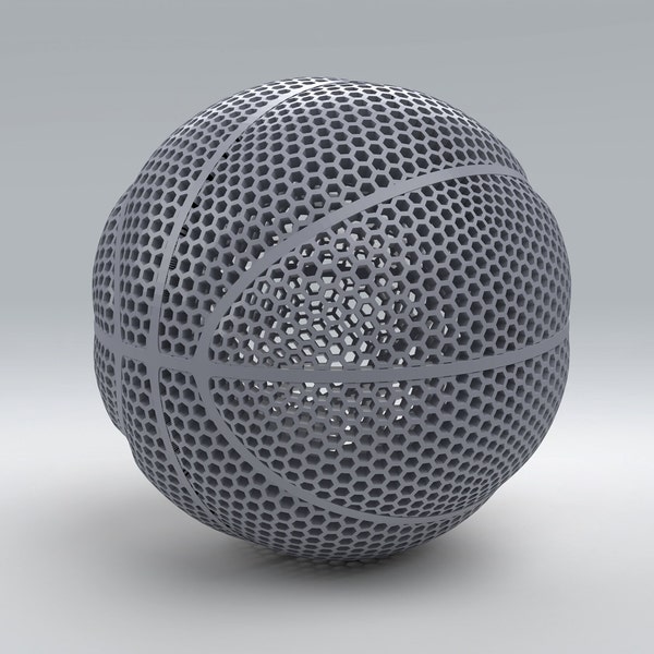 3D Print - STL File - Instant Download - Airless Ball - Basketball - Pallone senza aria