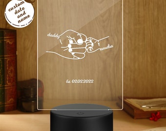 Everyday is Father's Day with our Personalized Night Light - Ideal Father’s Day Gift!