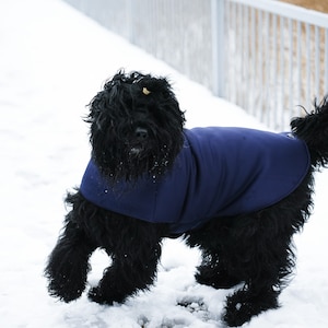 Neoprene Dog Coat for Extra Large Breeds. Warm and comfortable in raining weather too