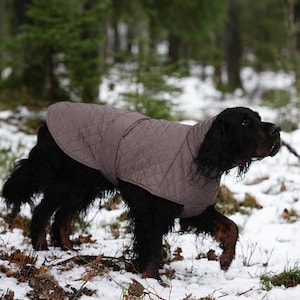 Stylish Brown Tweed Dog Jacket. Extra Large Dog coat.