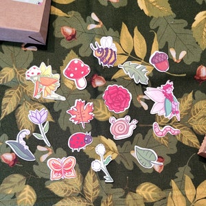 Nature sticker flakes